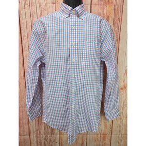 Vineyard Vines Murray Mens Classic Fit Shirt Small Blue/Pink